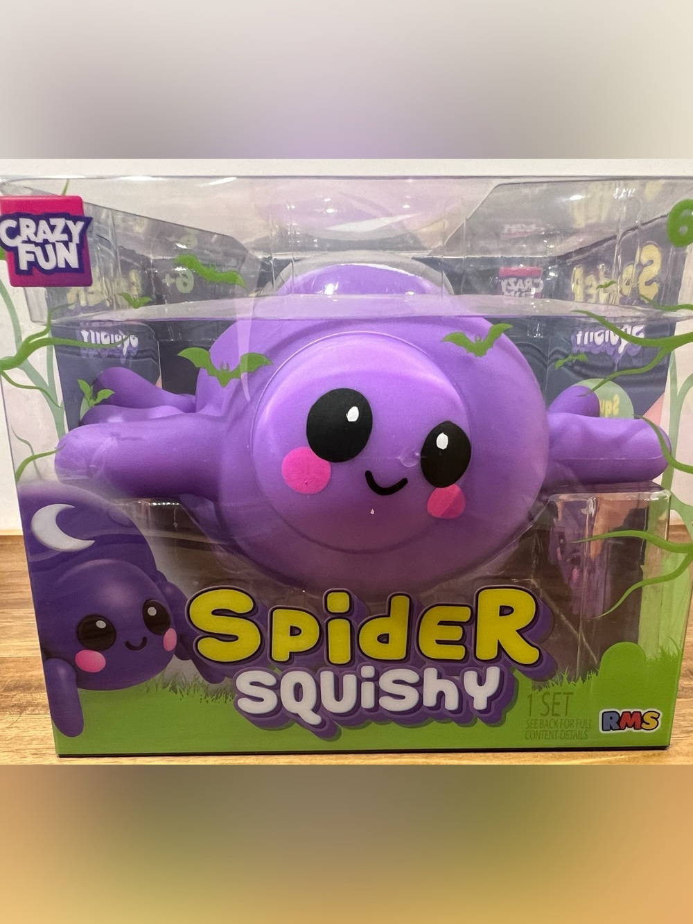 🕷️ RMS Crazy Fun Purple Spider Squishy 💜